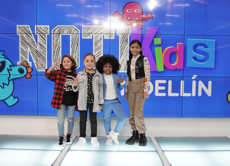 Vuelven las noticias con las ocurrencias de los niños en el NotiKids de Telemedellín