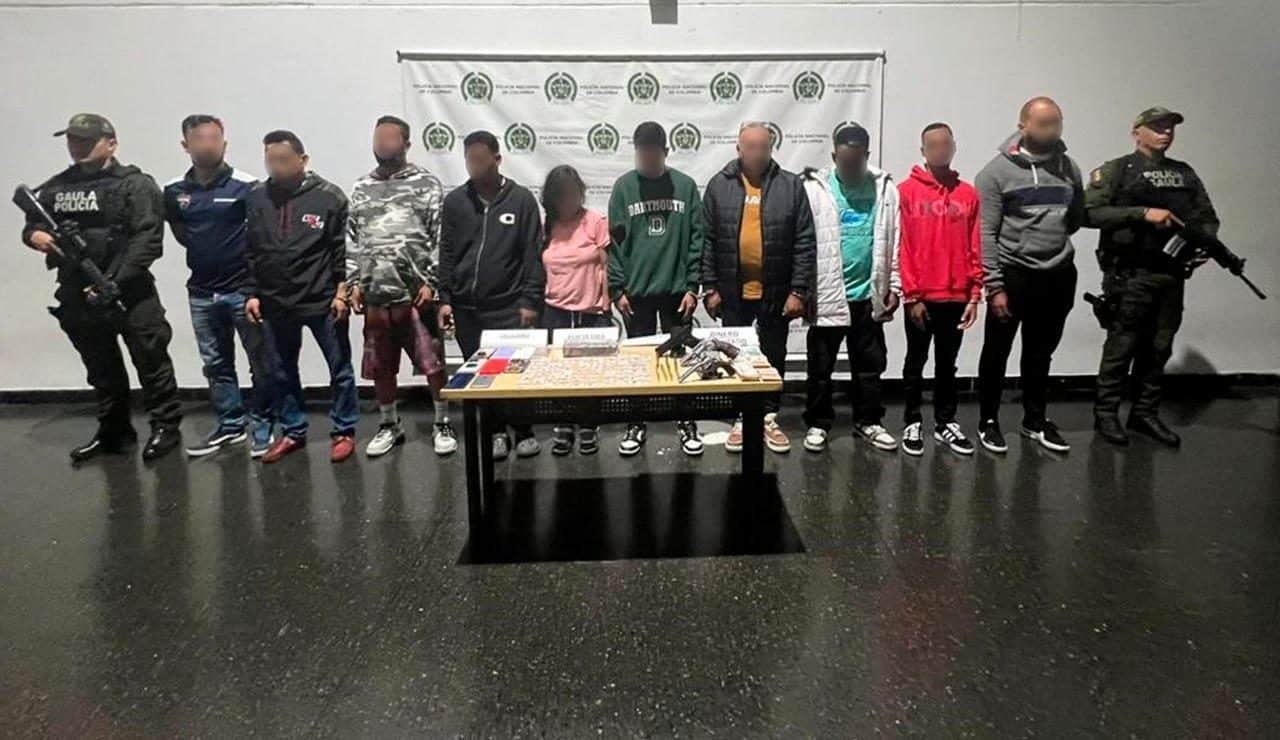 Capturan a 10 presuntos delincuentes señalados de extorsionar en Medellín