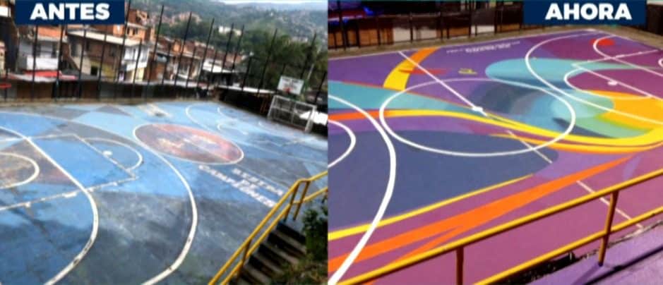 Inversión para el deporte: 150 escenarios en Medellín recibieron mantenimiento