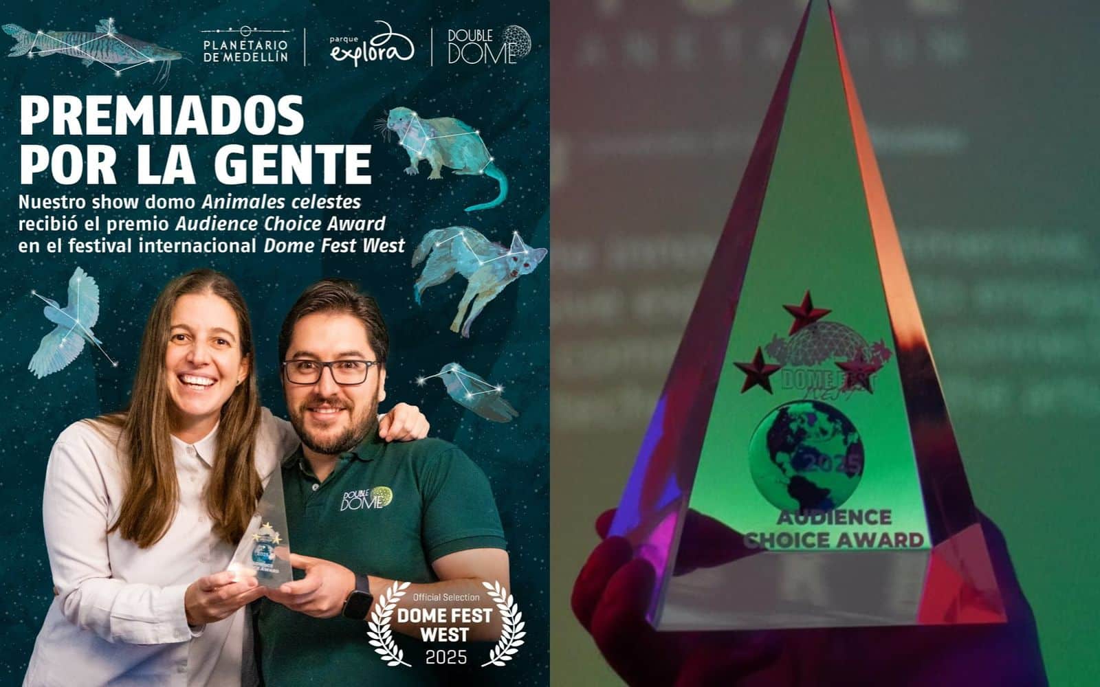 Parque Explora ganó premio internacional por su show Animales Celestes