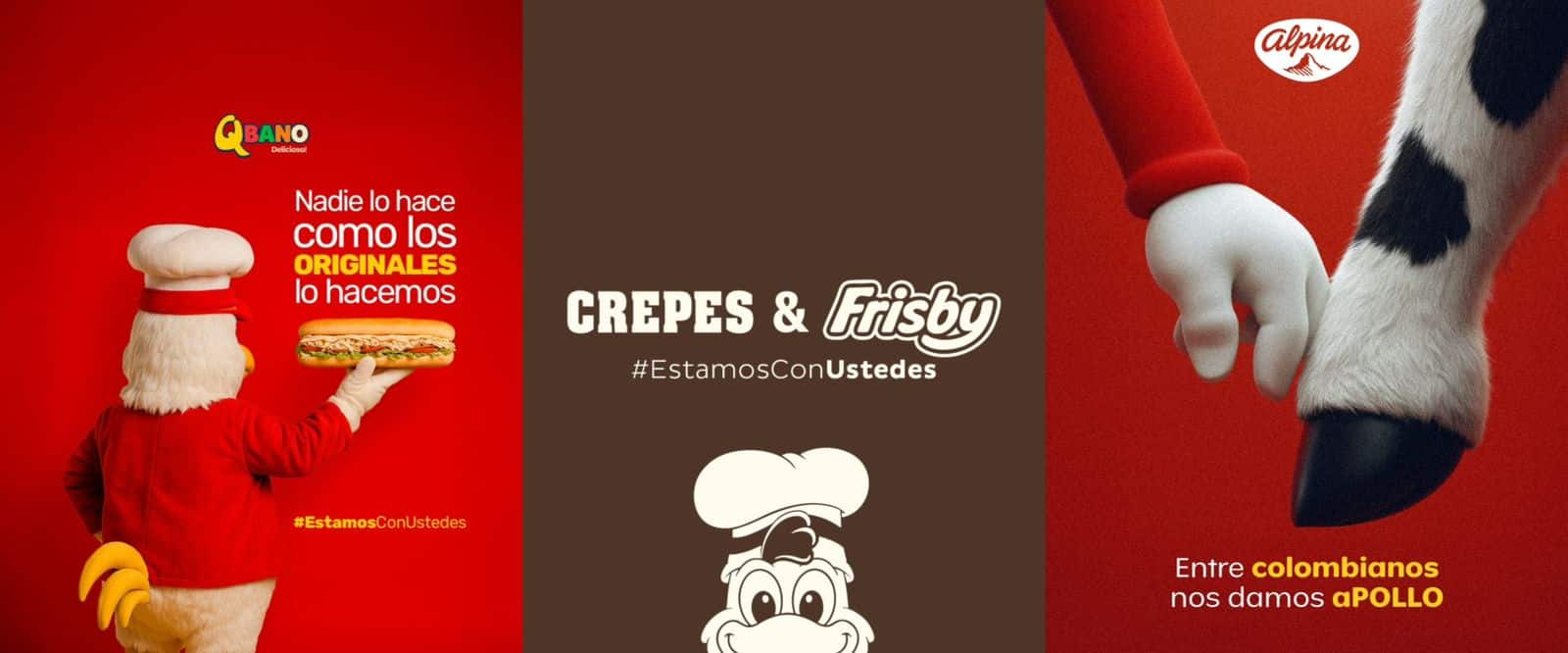 “Estamos con ustedes”: Frisby es apoyado por marcas y campaña se hace viral