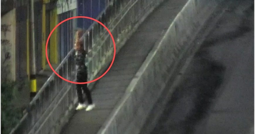 Capturan a hombre que lanzó roca a vehículo desde puente de la calle Colombia