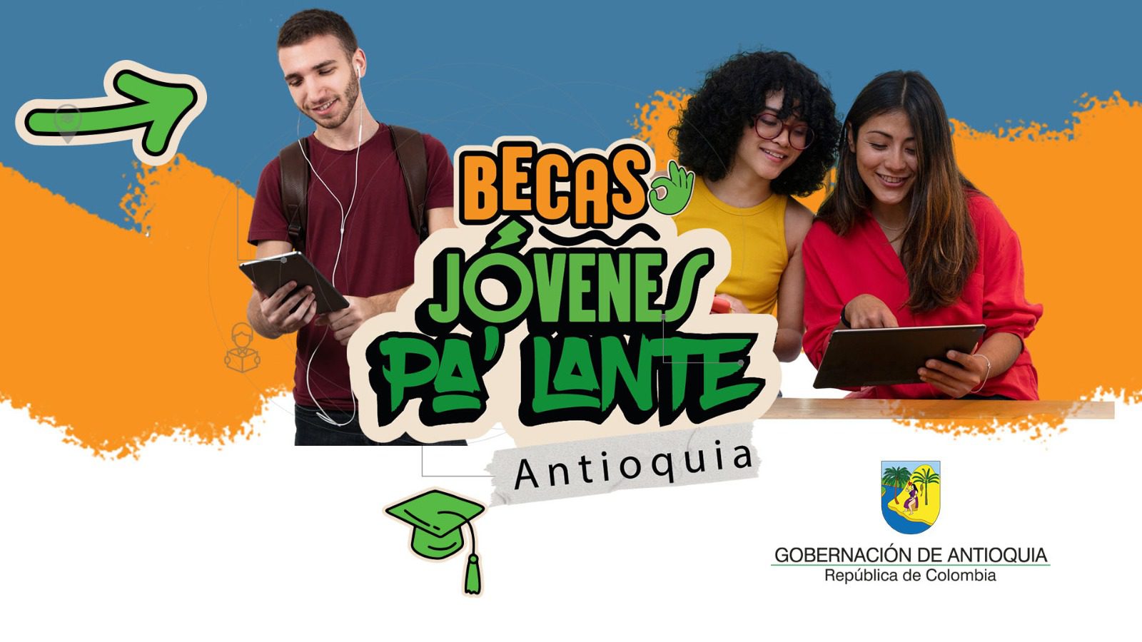 Antioquia lanza el programa ‘Becas Jóvenes Pa´Lante’ con 5.700 oportunidades educativas