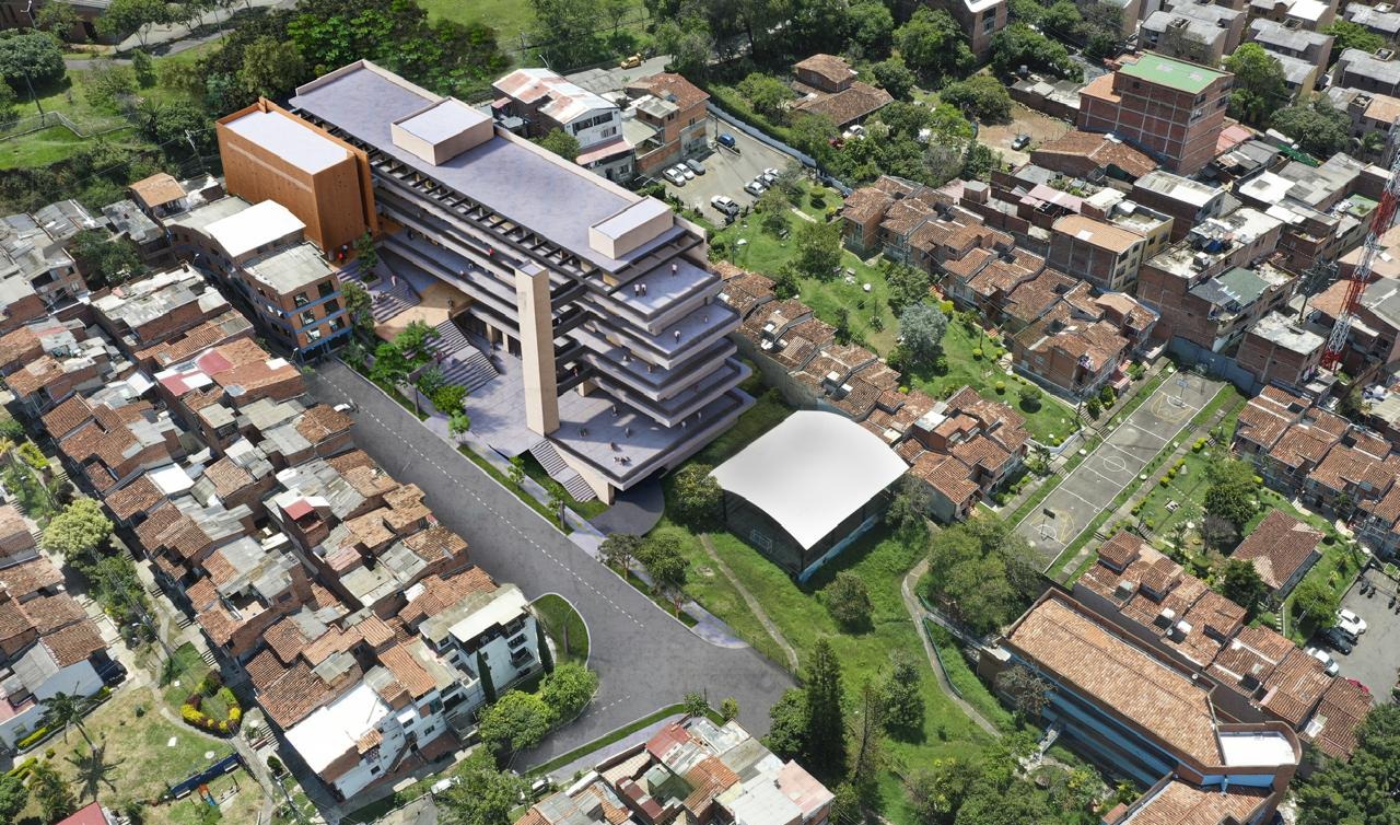 Así se verá el nuevo megacolegio El Diamante, ubicado en Robledo