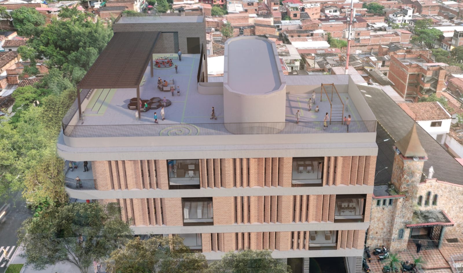 Nuevo megacolegio en Manrique será una realidad: estas son sus primeras imágenes