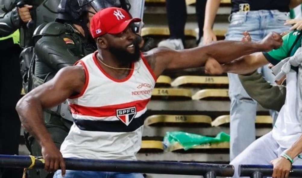 Autoridades identifican a responsable de peleas en el partido Nacional vs. Sao Paulo