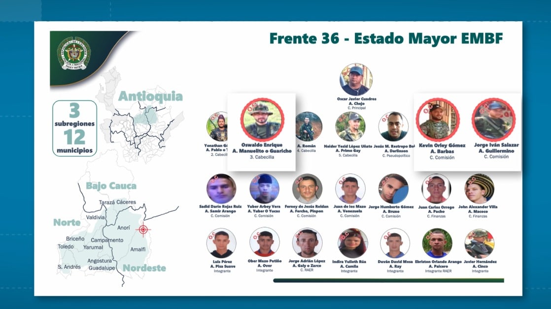 Elevan recompensa por alias ‘Chejo’, máximo cabecilla del Frente 36 de disidencias Farc