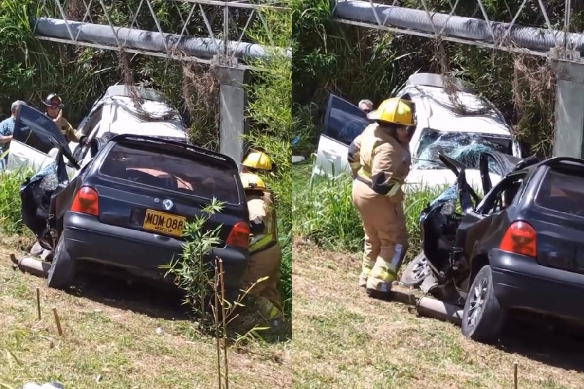 Aparatoso accidente en Rionegro deja un conductor muerto
