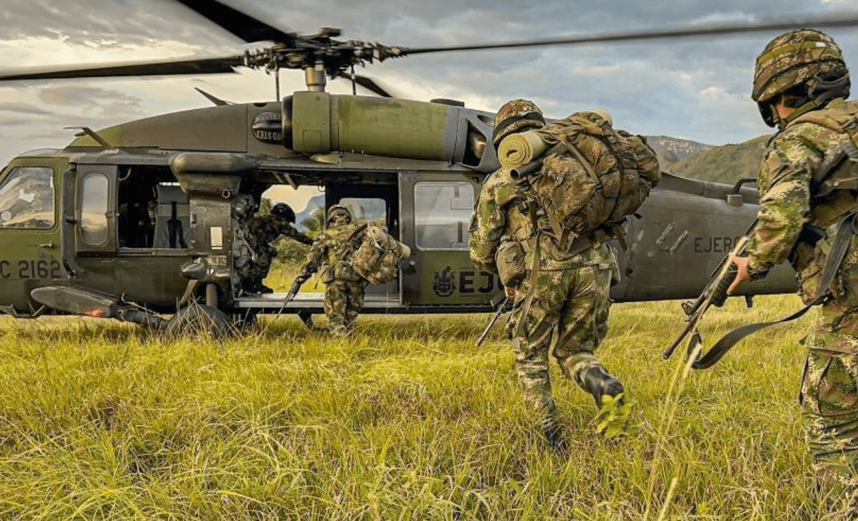 accidente helicóptero ejército sur de bolívar