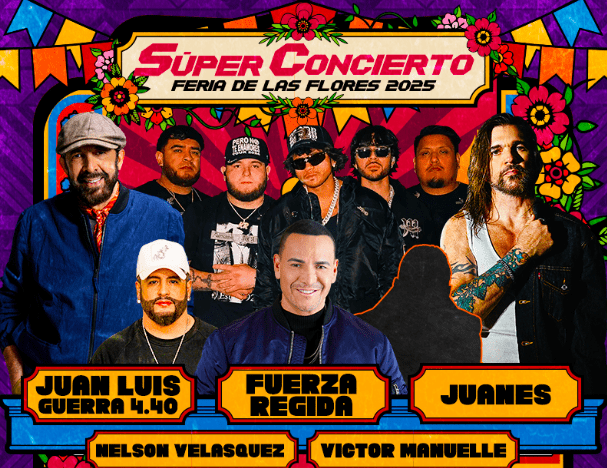 Estos son los artistas del superconcierto de la Feria de las Flores