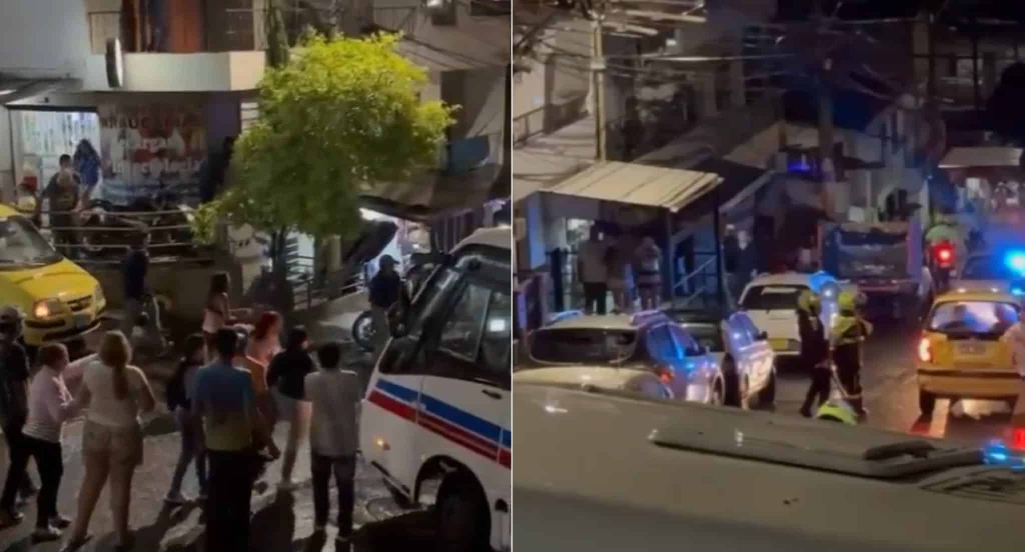 asonada contra policías en bello