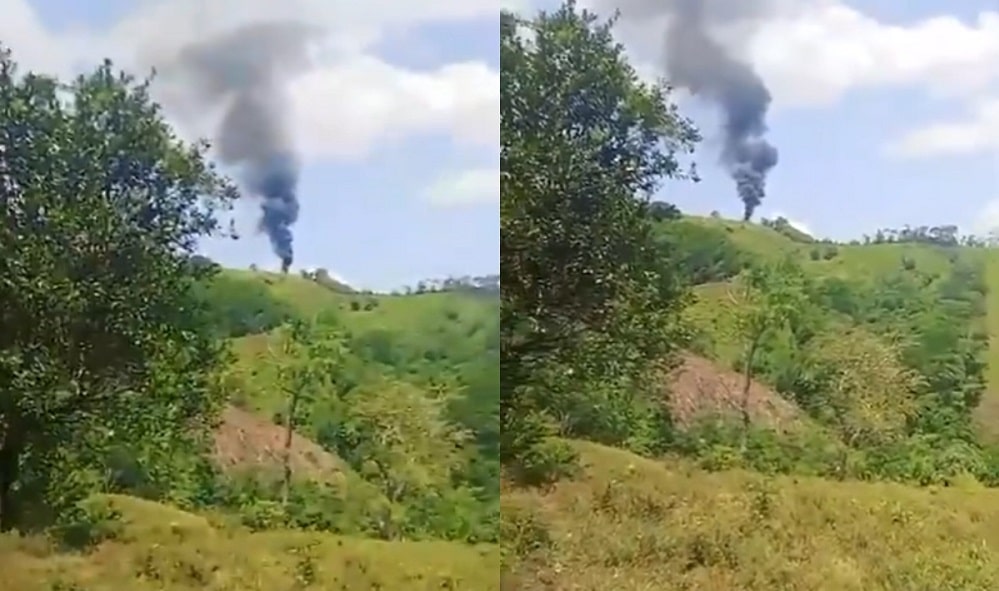 Grave ataque en Antioquia: derriban helicóptero de la Policía en Amalfi