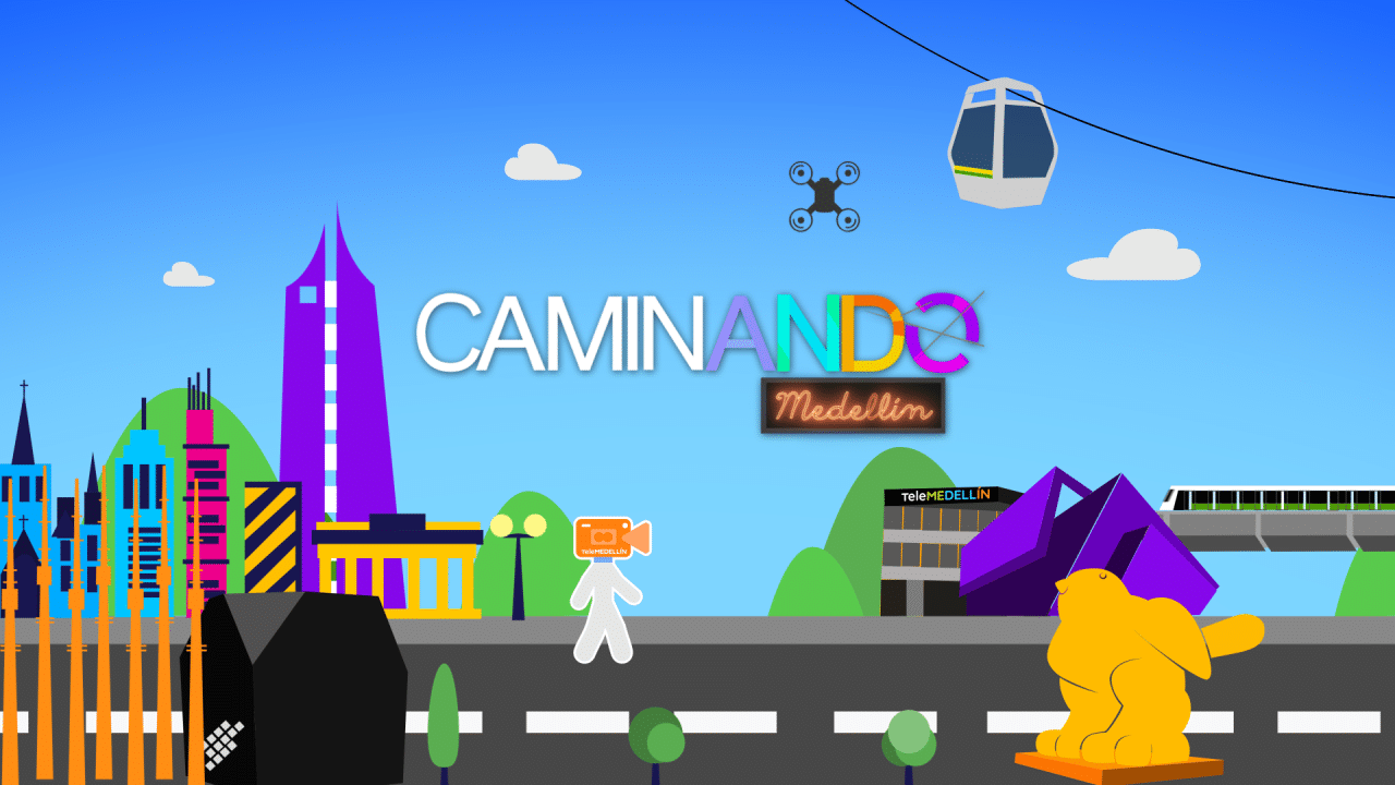 Banner de 1280x720 px de Caminando Medellín