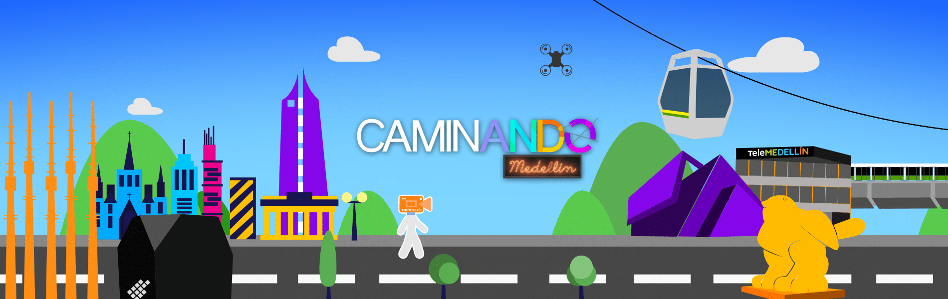 Banner de 1900x600 px de Caminando Medellín