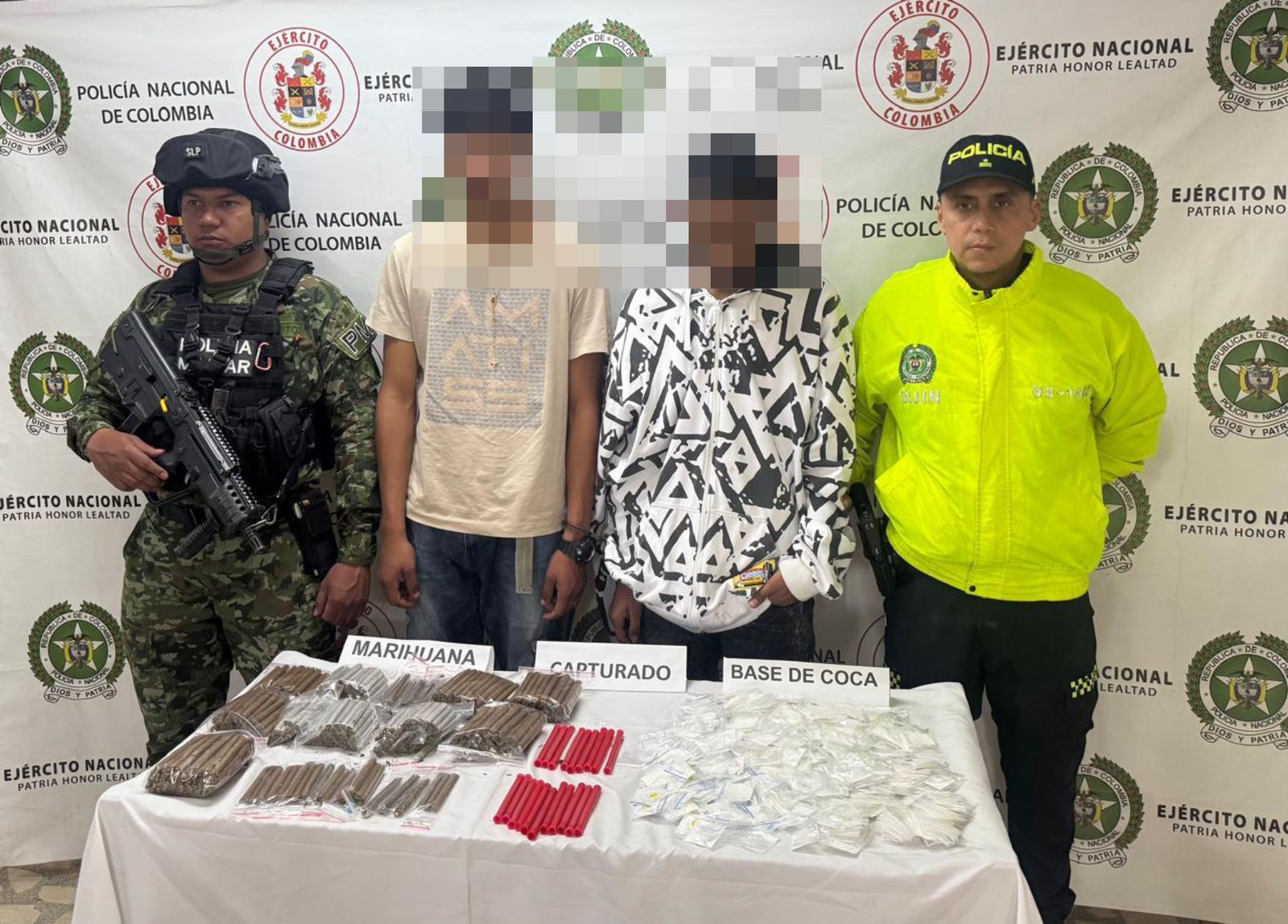 Operativo en Itagüí contra el microtráfico dejó dos capturados e incautación de drogas