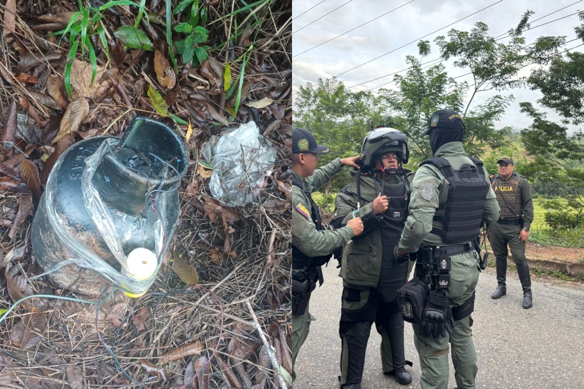 Antiexplosivos detonan cilindro bomba en zona rural de Remedios 