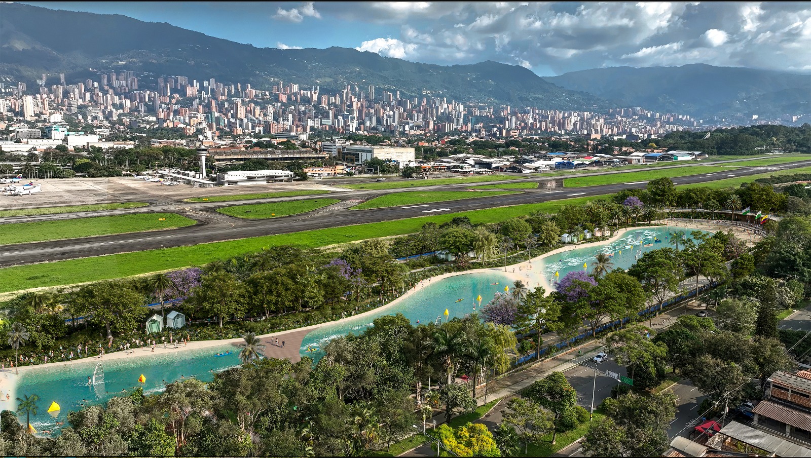 Esto dicen habitantes de Medellín que no conocen el mar sobre la playa que tendrá la ciudad