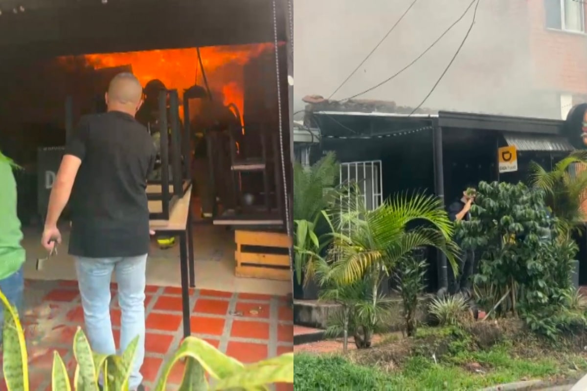 Incendio consumió local de hamburguesas en Envigado, dueños esperan que los visiten para recuperarse