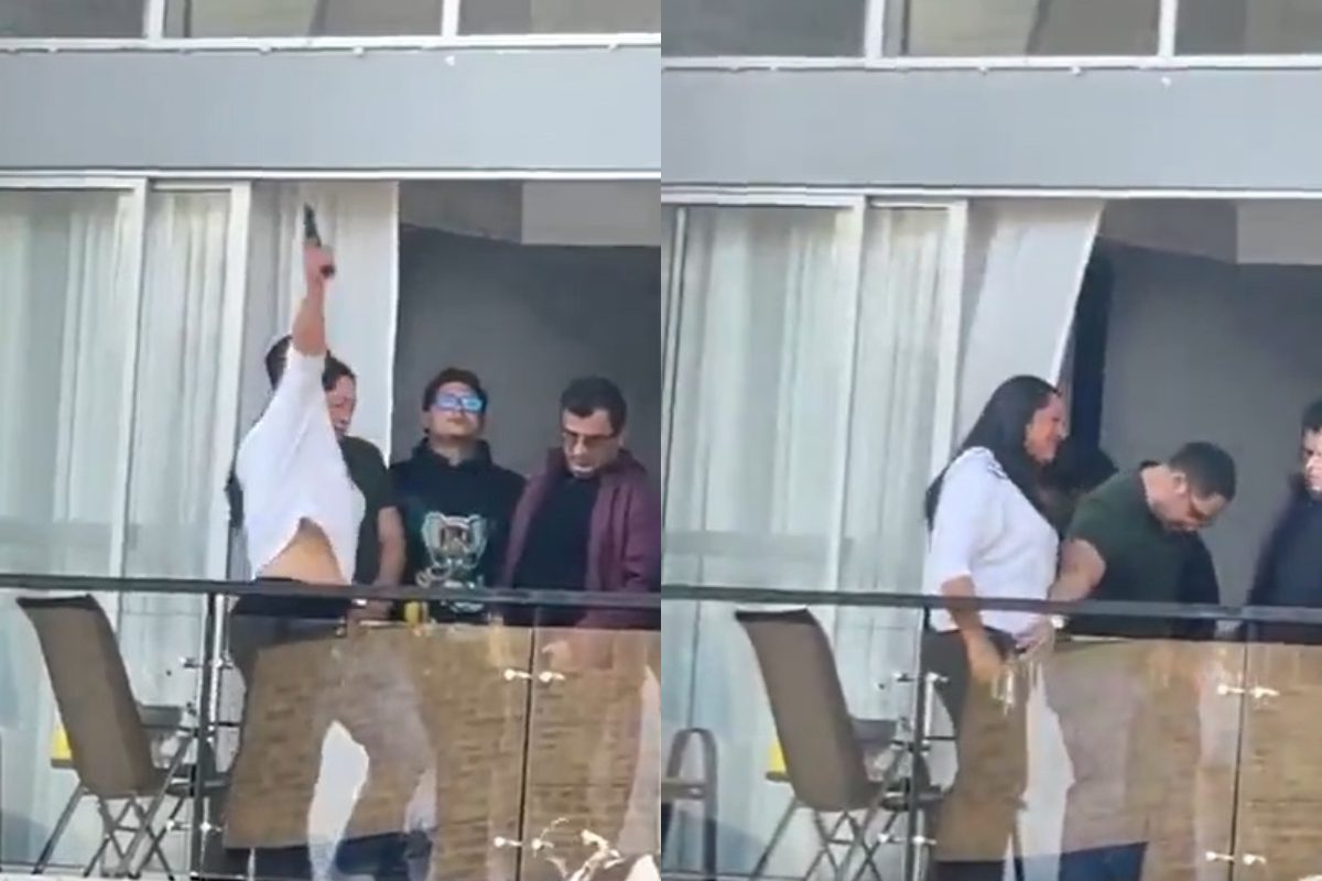 Investigan a mujer que disparó al aire en un balcón tras video que se viralizó