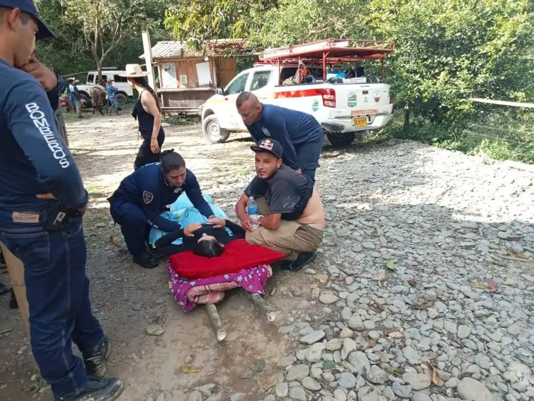 Mujer sufrió aparatoso accidente en parapente entre Cocorná y El Carmen de Viboral