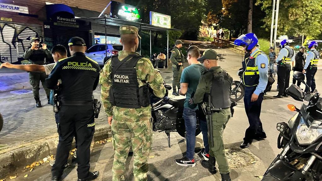 En Medellín intensificaron los controles de la Policía para garantizar la seguridad de los habitantes
