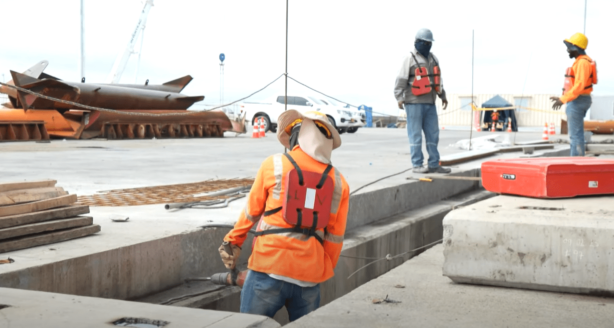 Suspenden temporalmente las obras en Puerto Antioquia