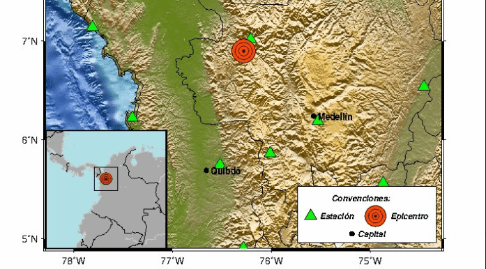 Tembló once veces en Antioquia en un lapso de siete horas