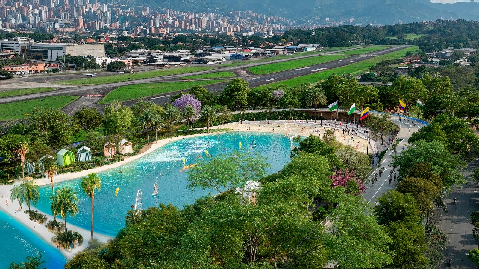 El mar Medellín implica la remodelación de todo el Aeroparque Juan Pablo II