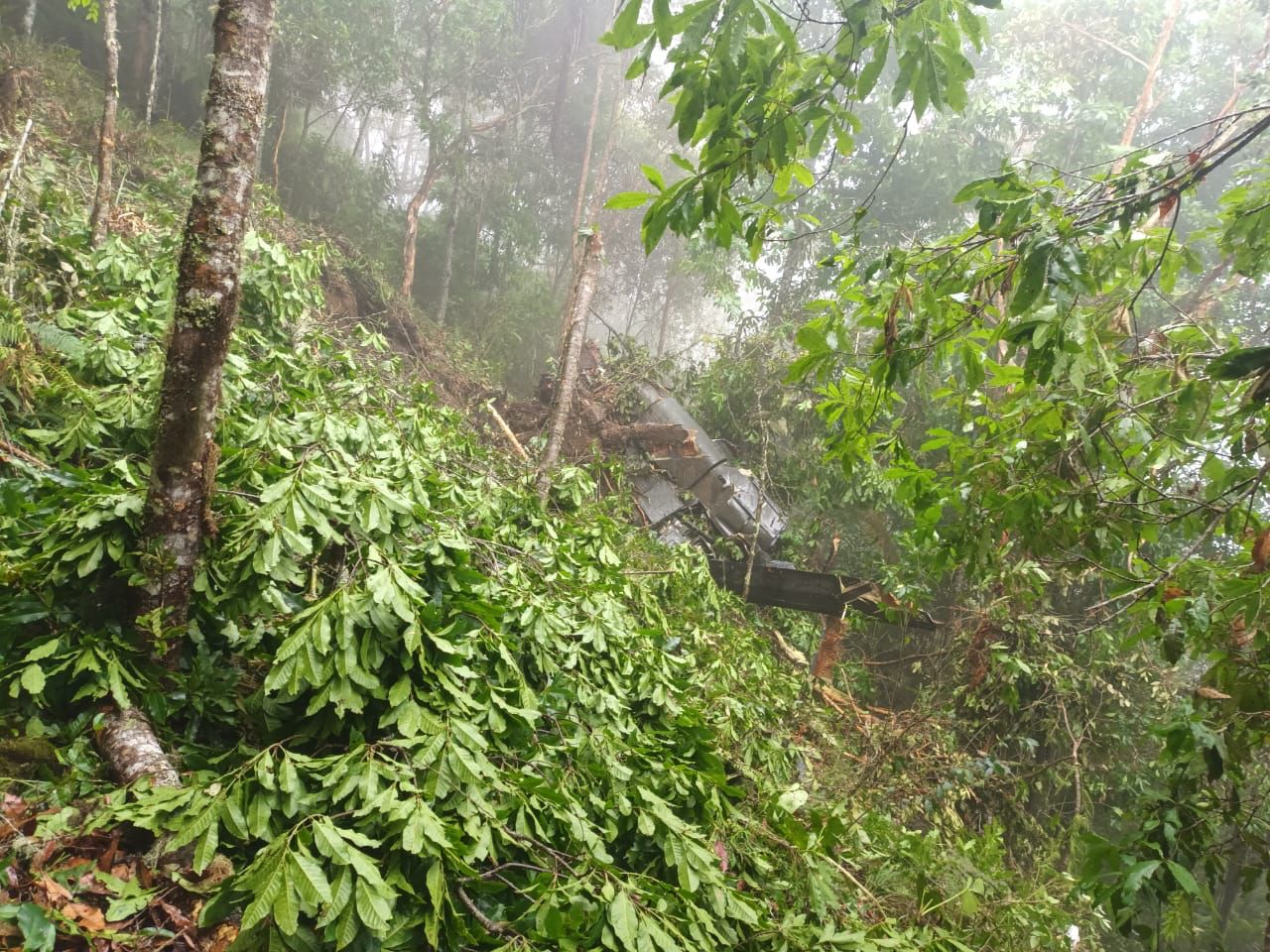 ¡Atención! Reportan la pérdida de un helicóptero de la Policía en Caramanta
