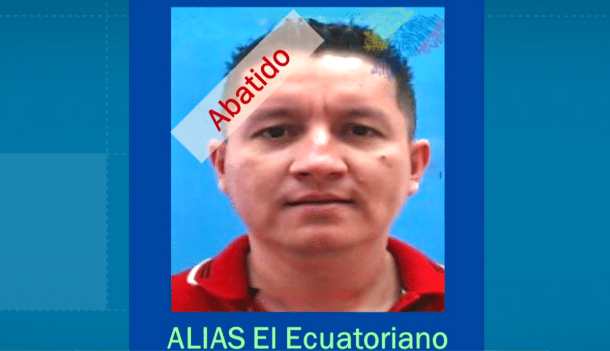 Este es el prontuario de alias ‘El Ecuatoriano’, cabecilla de Los Choneros, abatido en Rionegro