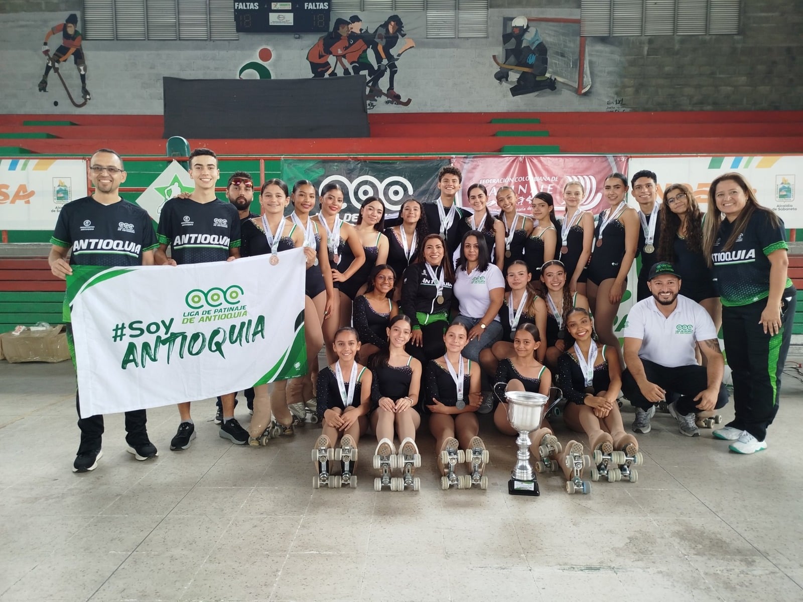 Antioquia volvió a ganar el Campeonato Nacional de Patinaje Artístico