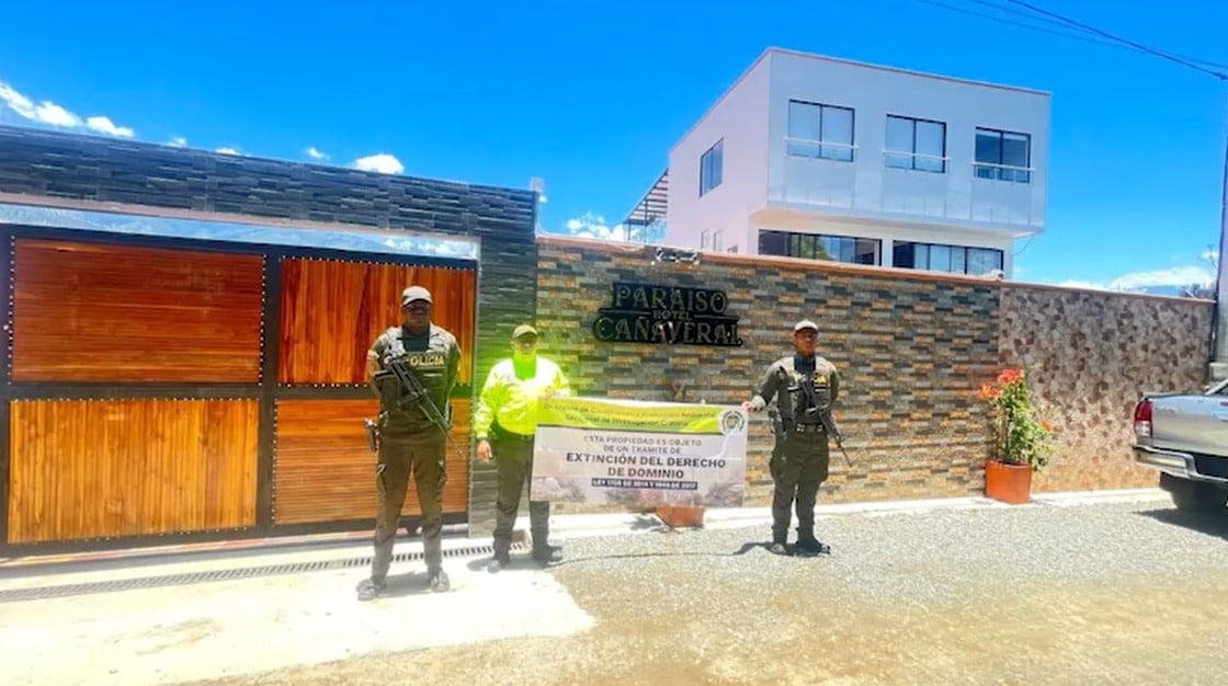 Así fue el operativo para aplicar extinción de dominio a 31 bienes de estructura criminal