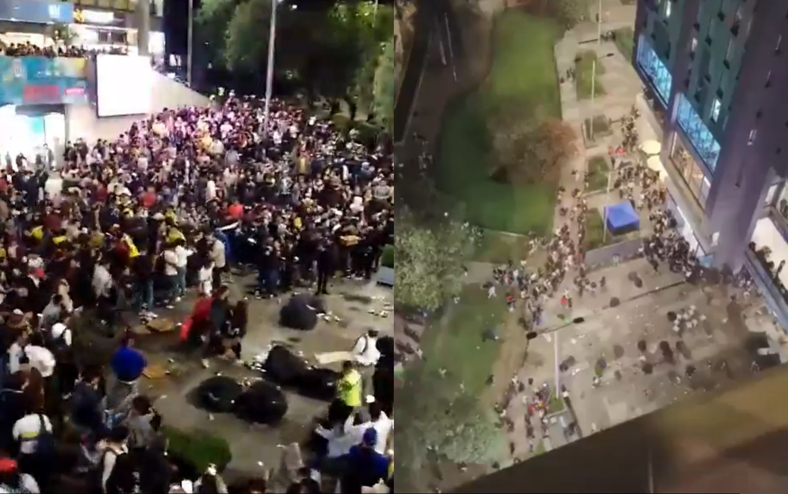 Colombianos y venezolanos protagonizaron peleas en Bogotá luego del partido