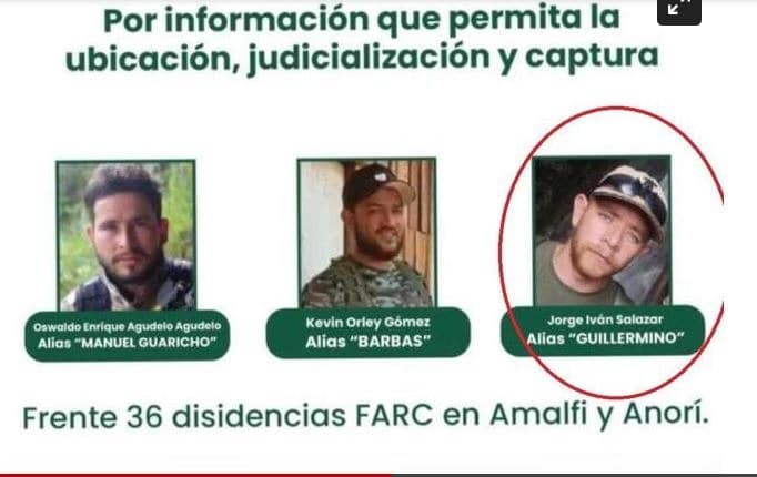 Habrían dado de baja a alias ‘Guillermino’, cabecilla de las disidencias en Antioquia