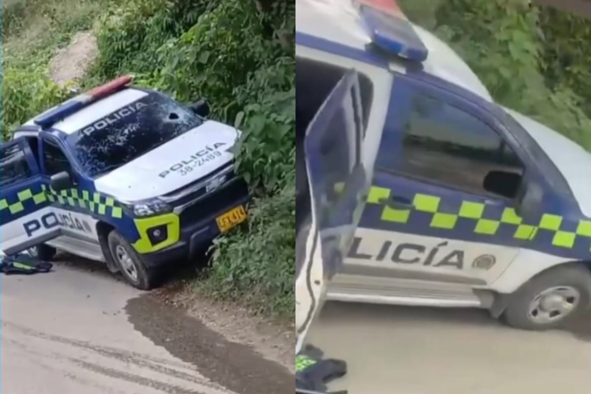Hostigamiento a patrulla policial en Buriticá deja un uniformado herido