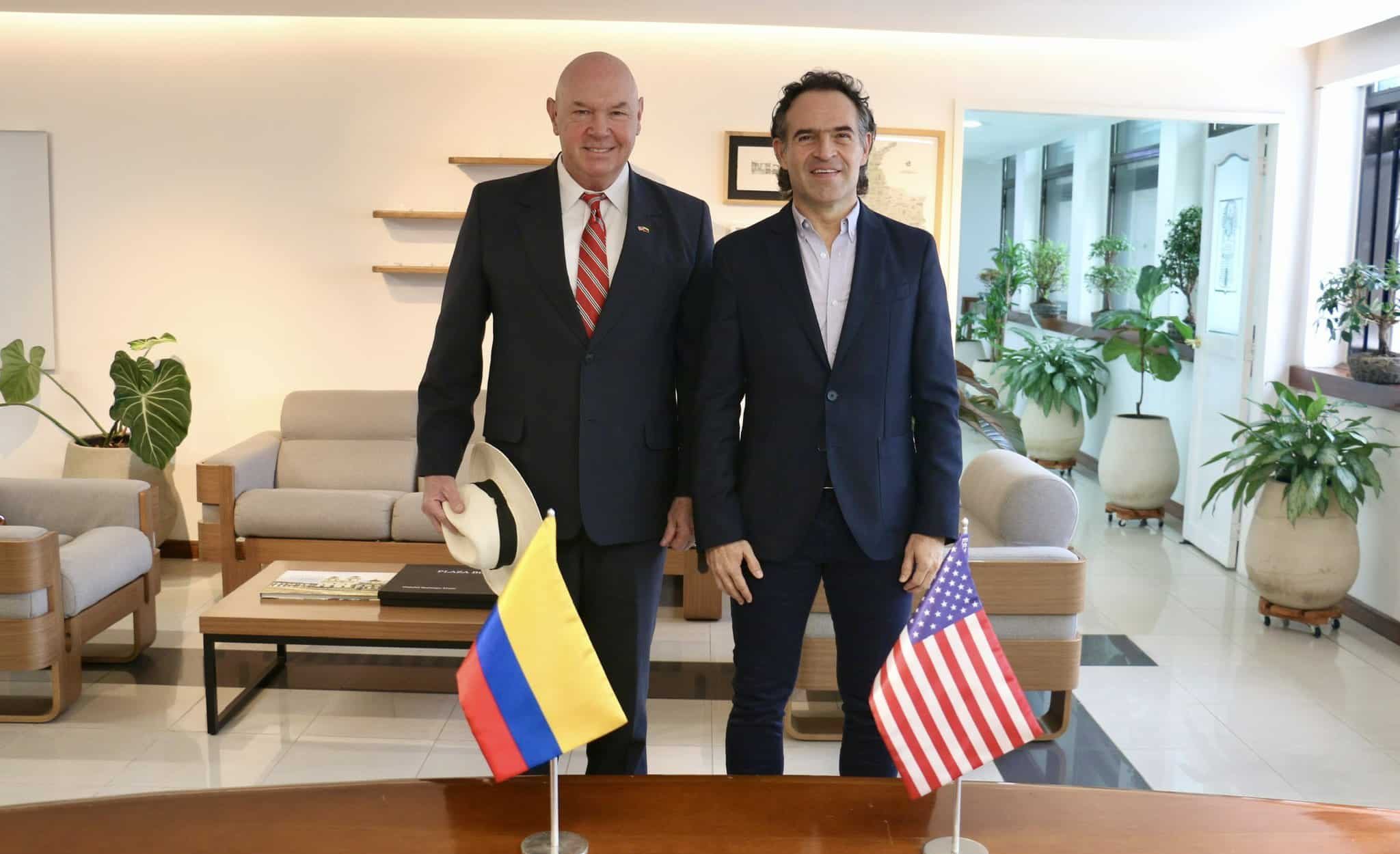 Alcalde de Medellín se reunió con el jefe de negocios de la embajada de EE. UU. en Colombia