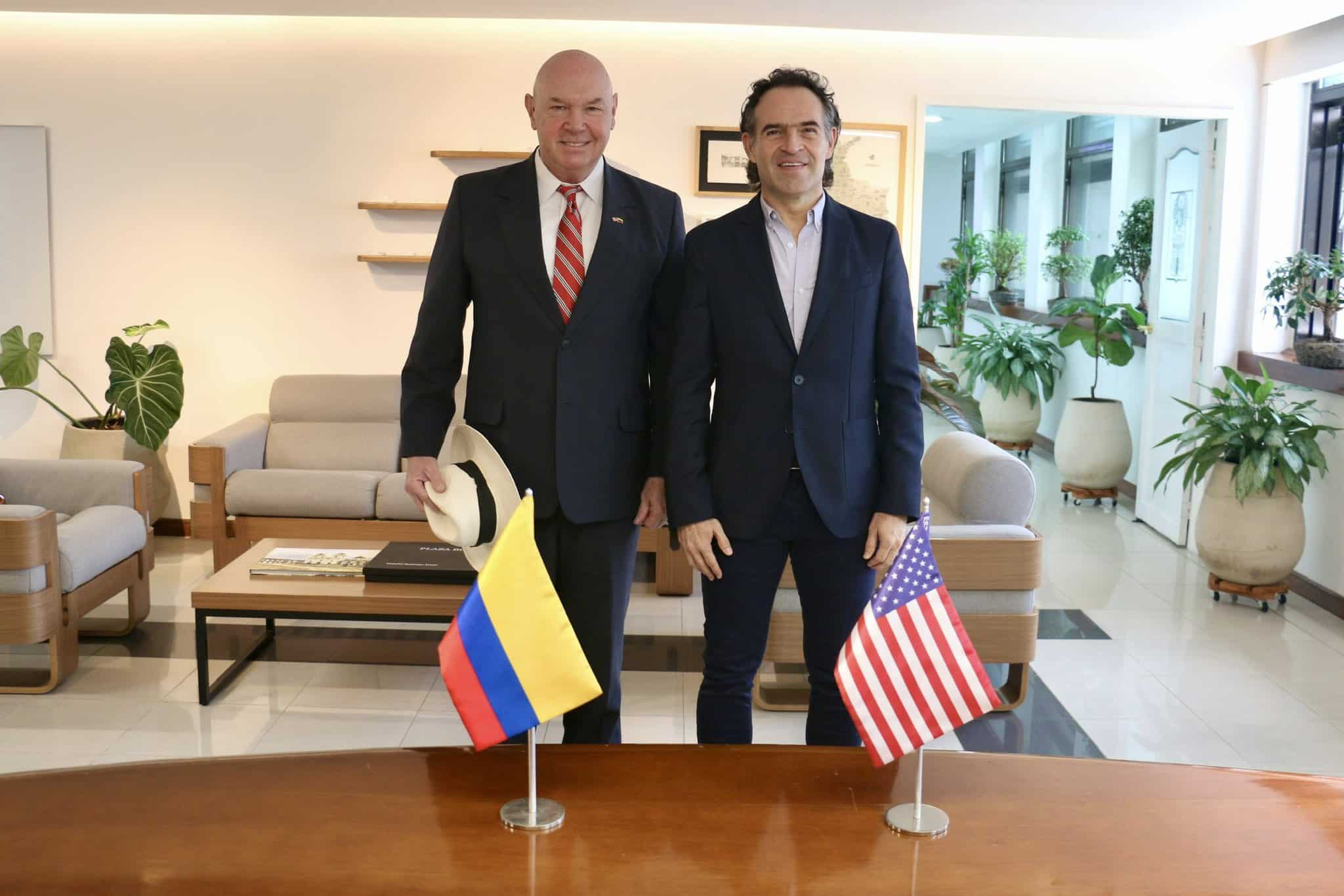Alcalde de Medellín se reunió con el jefe de negocios de la embajada de EE. UU. en Colombia