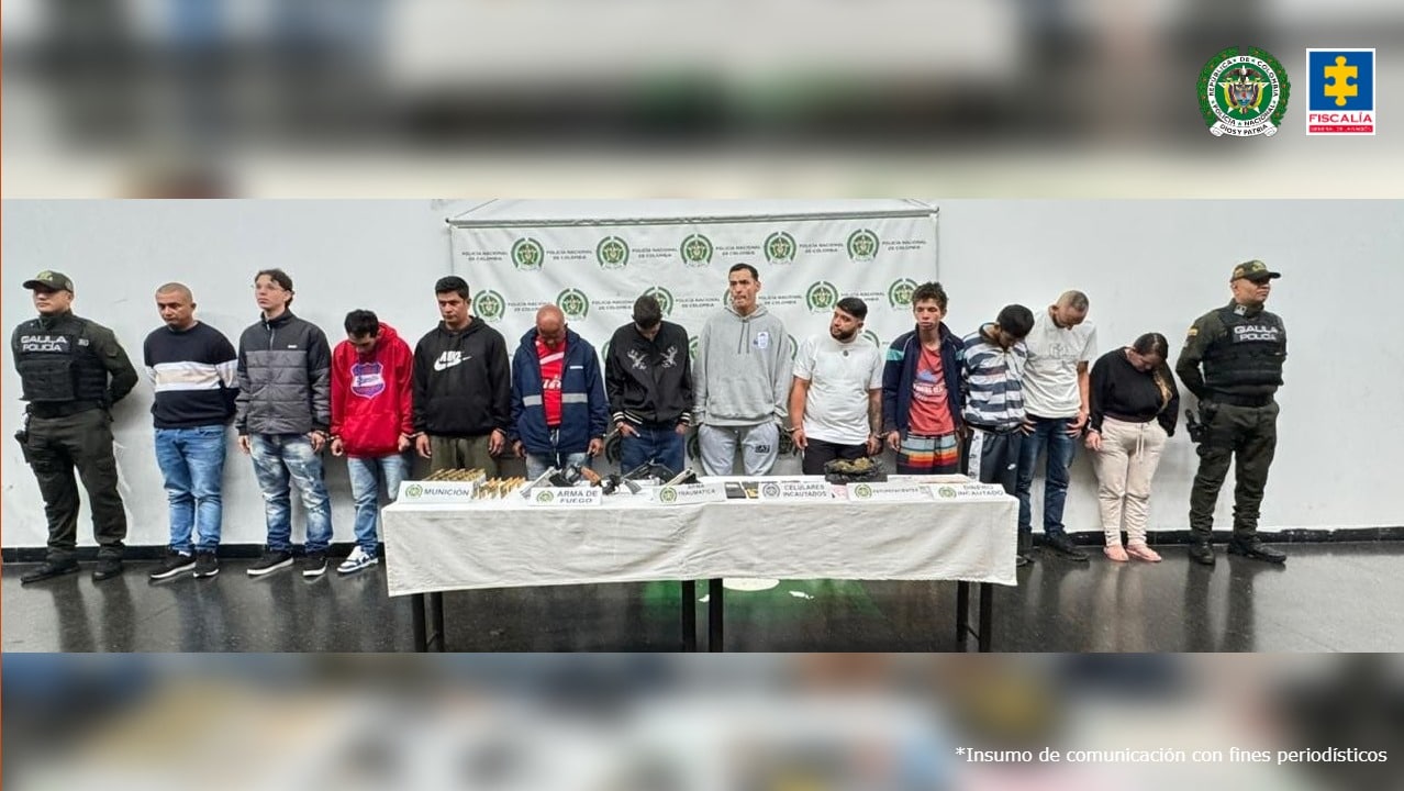 Envían a la cárcel a 12 integrantes del grupo 260 que delinque en Robledo