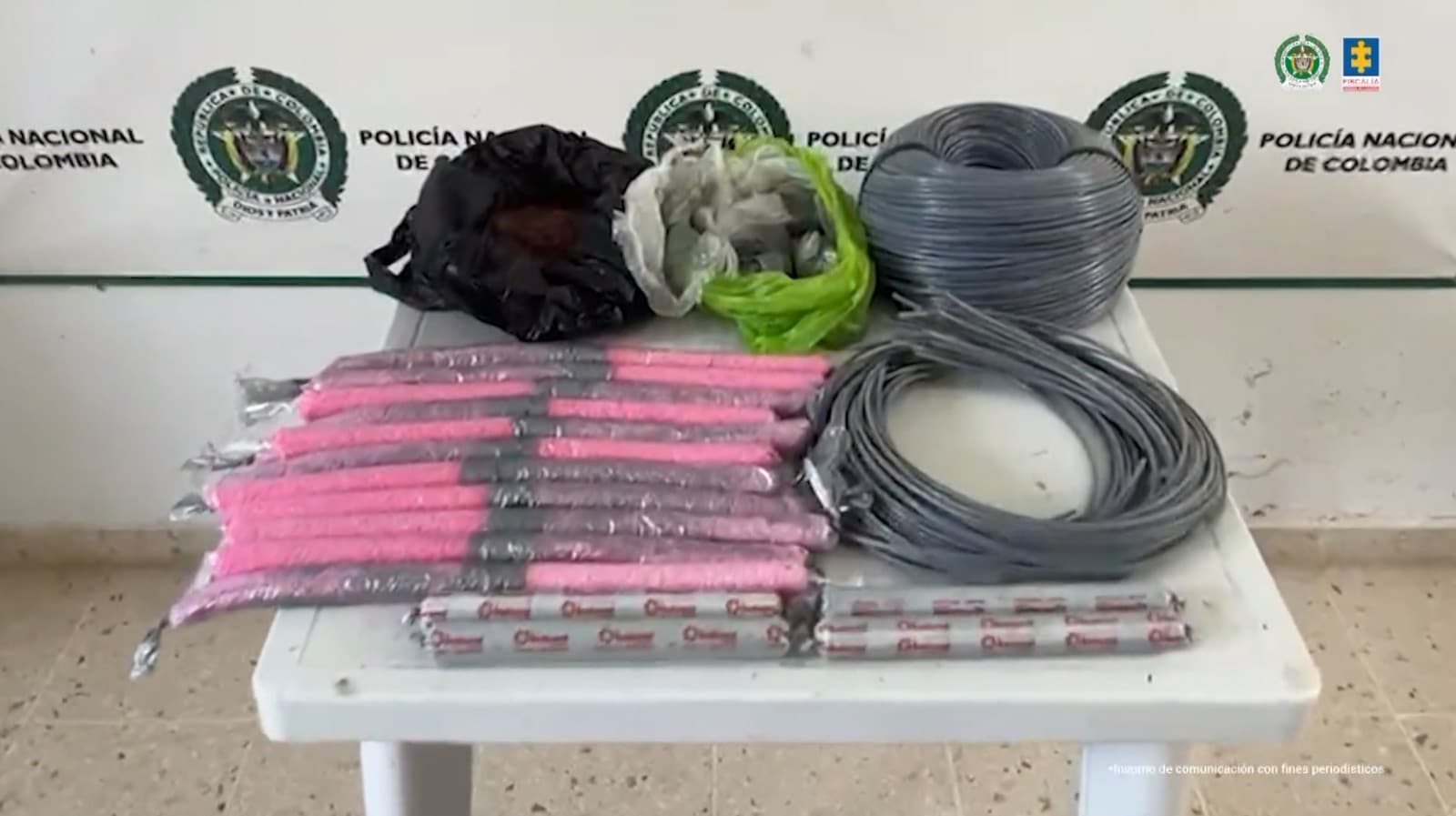 Judicializan a 5 integrantes de red delincuencial dedicada al comercio de explosivos