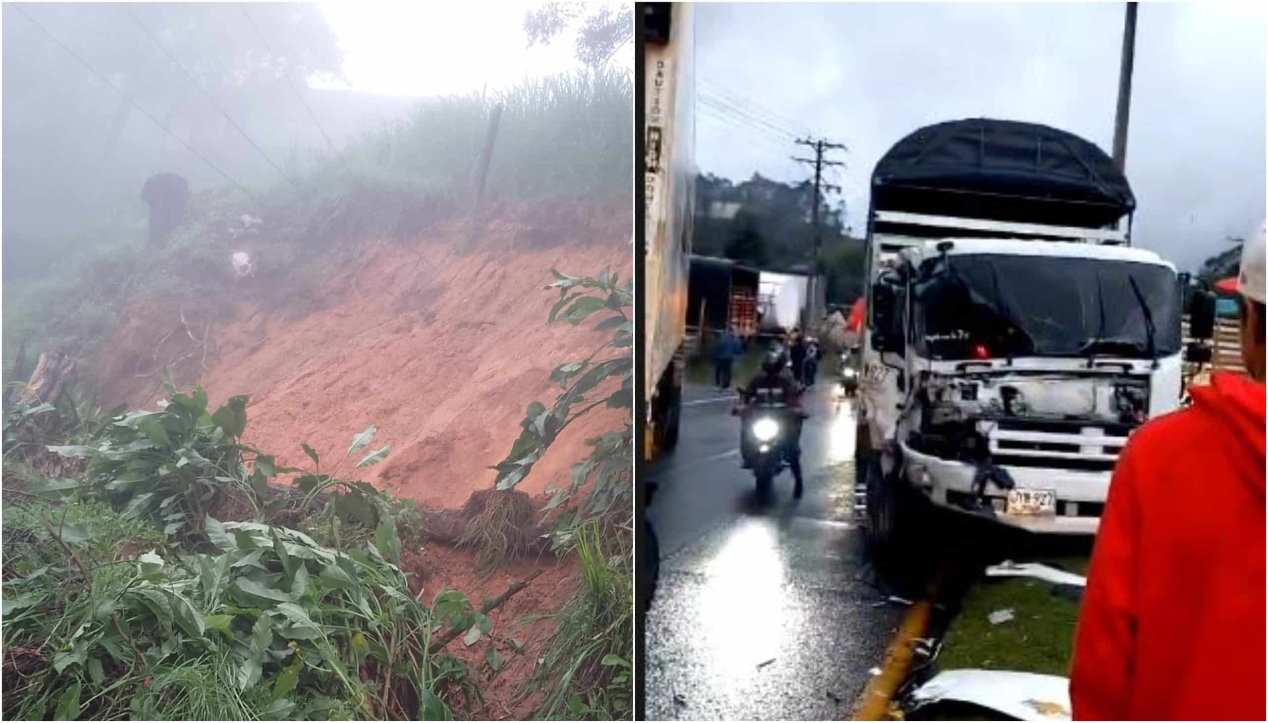 Lluvias de las últimas horas generaron emergencias en varios municipios de Antioquia
