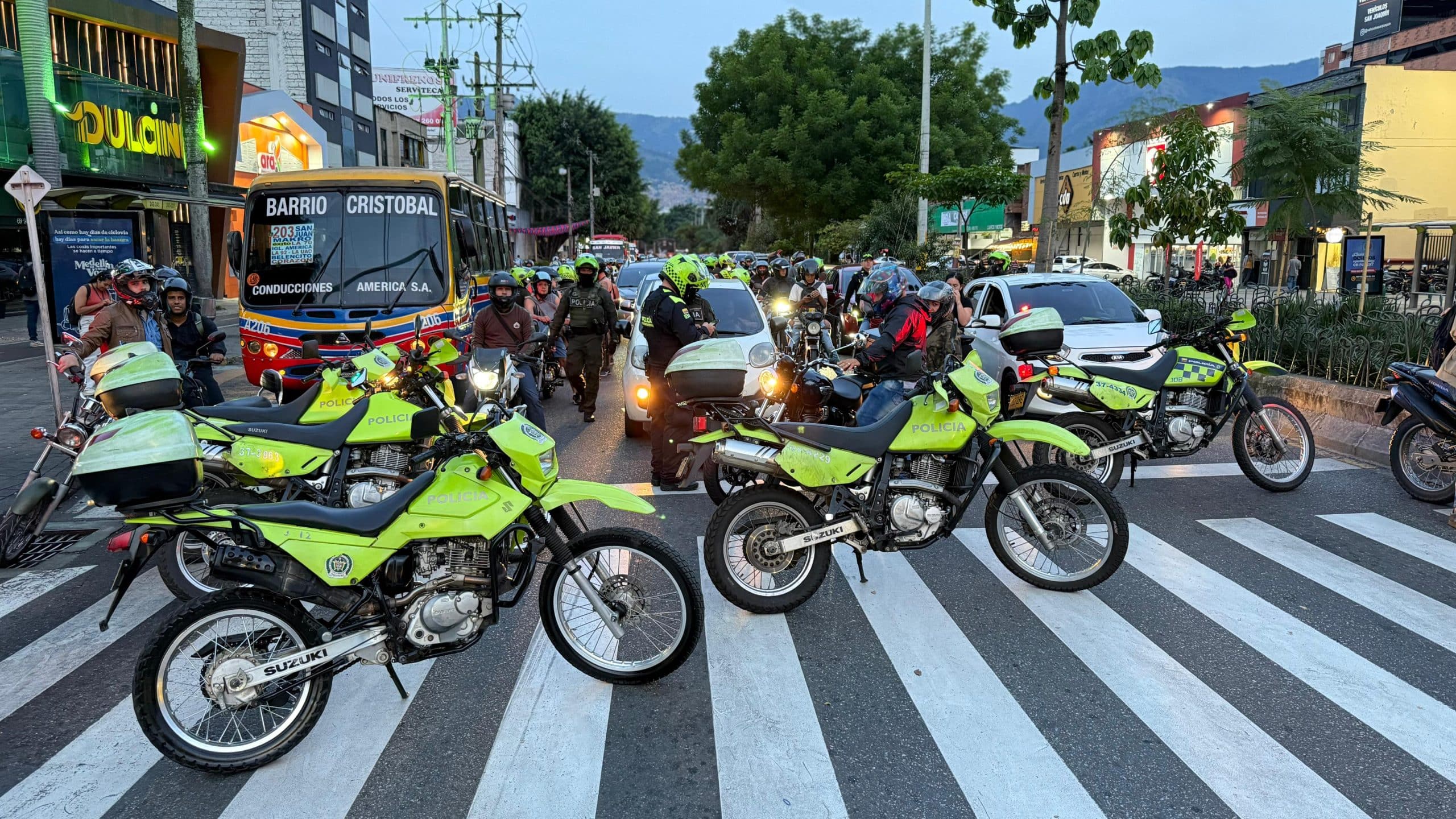 Policía realizó operativos en Laureles y La América contra delitos de alto impacto