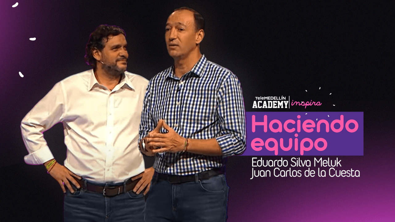 Portada Eduardo Silva Meluk y Juan Carlos de la Cuesta Telemedellín Academy Inspira