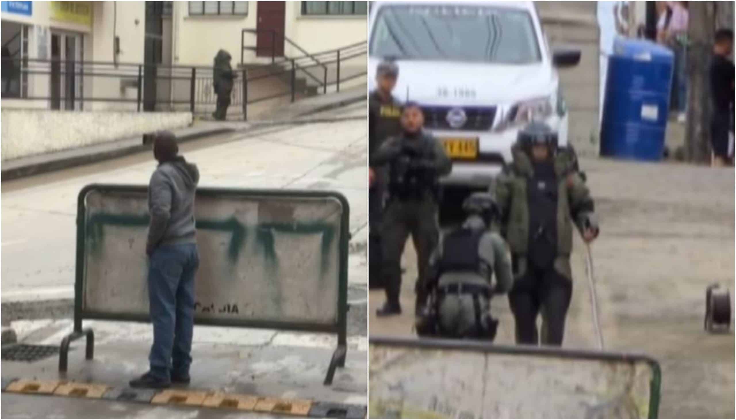 Posible artefacto explosivo fue dejado afuera de la Casa de Justicia de Anorí