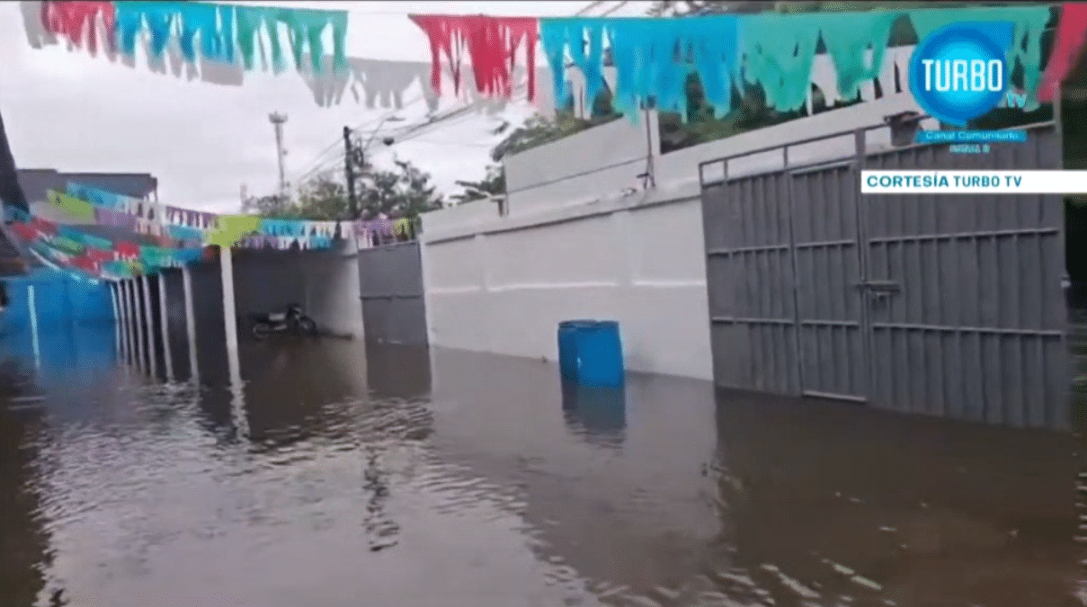 Alerta en Turbo por lluvias que han dejado afectadas a 431 familias