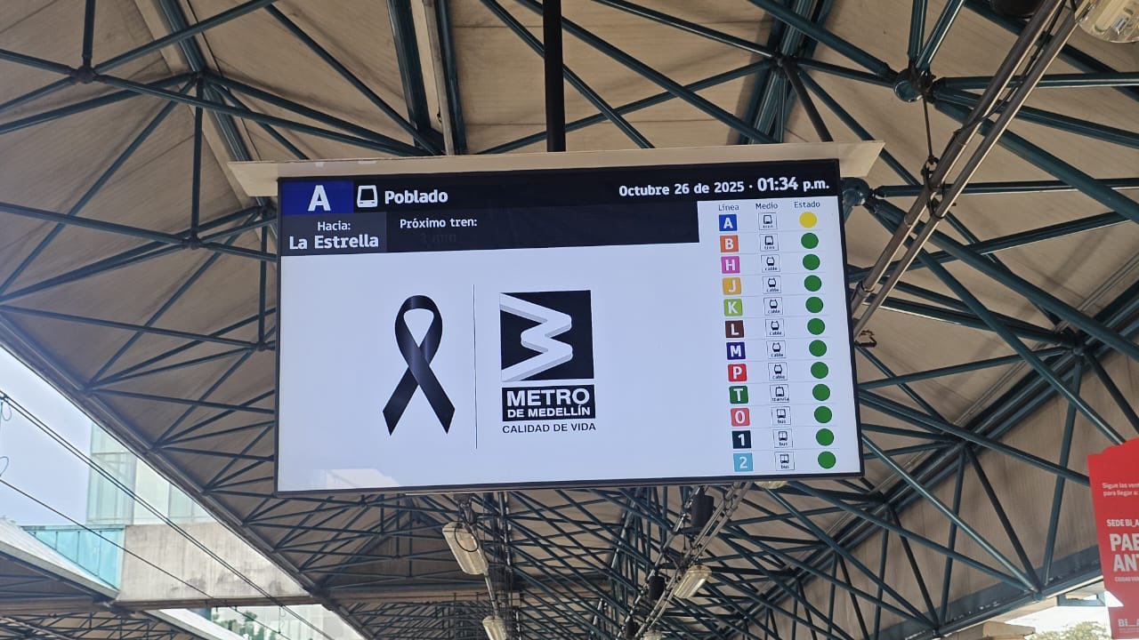 Tres días de luto en el Metro de Medellín por fallecimiento de contratista en accidente