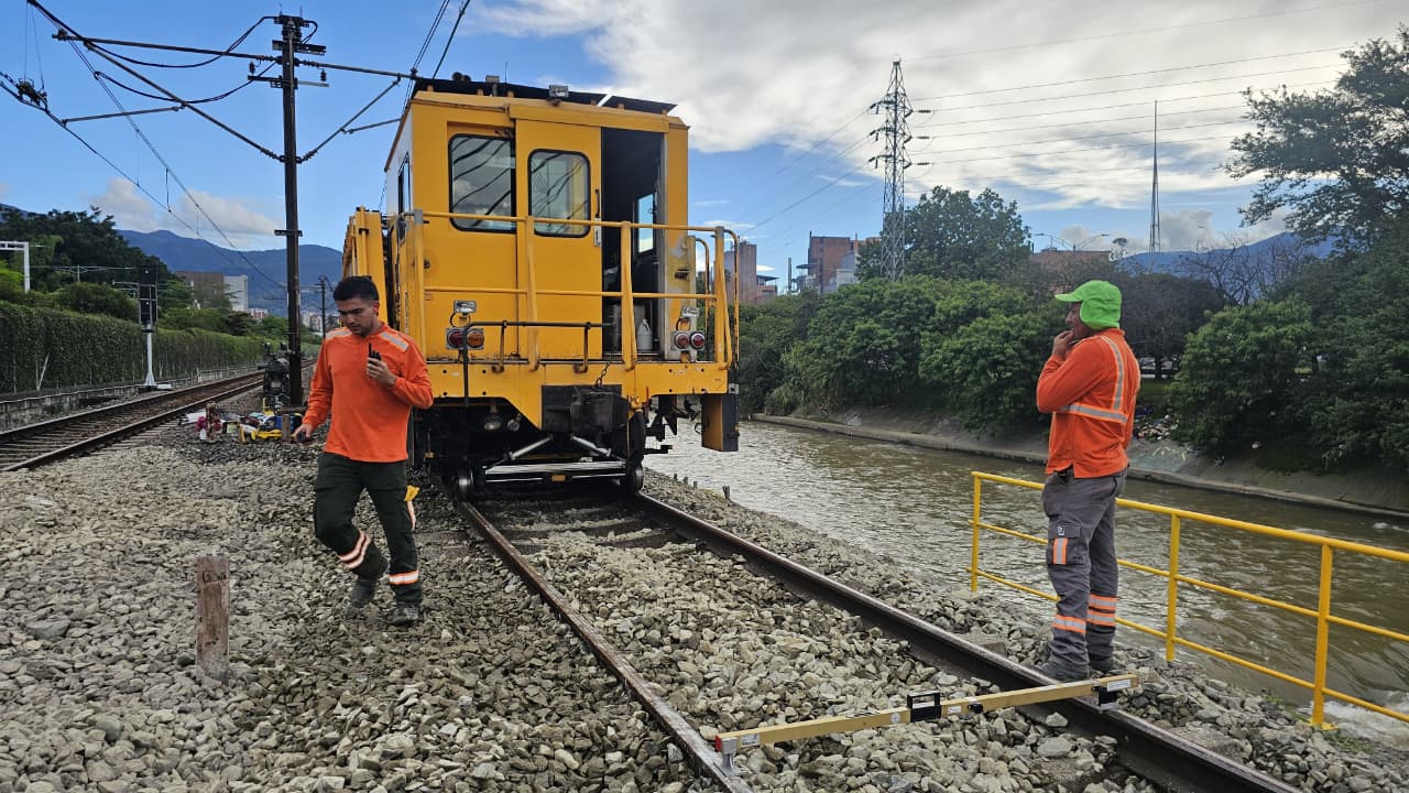 Metro hace pruebas a toda marcha para reanudar servicio entre Poblado y Aguacatala el martes