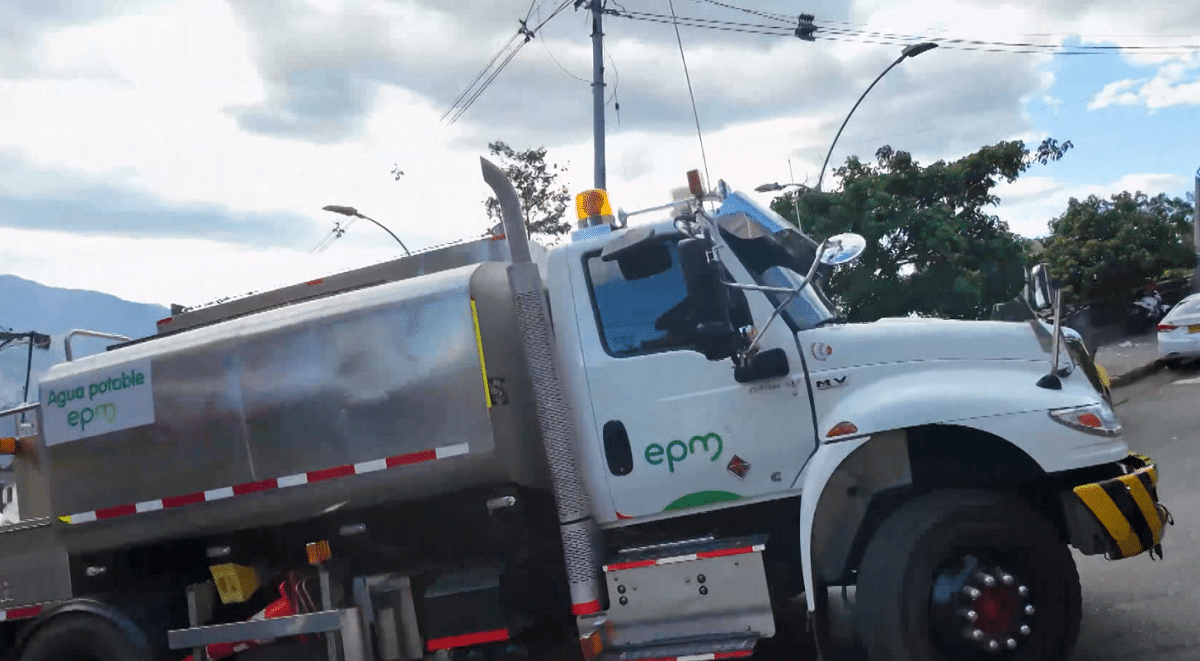 Con 58 rutas de carrotanques, EPM busca abastecer a usuarios por interrupción de acueducto