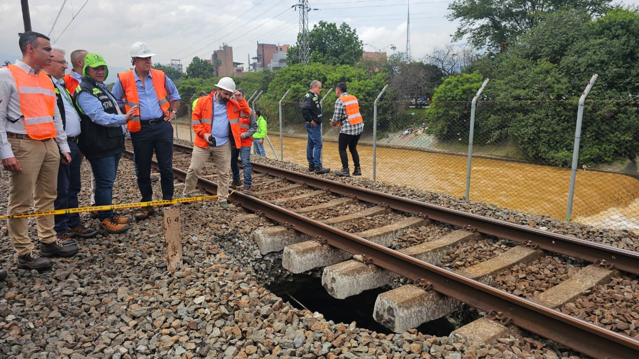 Así es la socavación que afecta la línea A del Metro de Medellín
