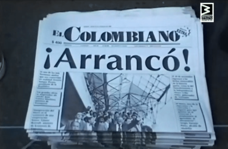 Así comenzó la idea para construir el metro de Medellín