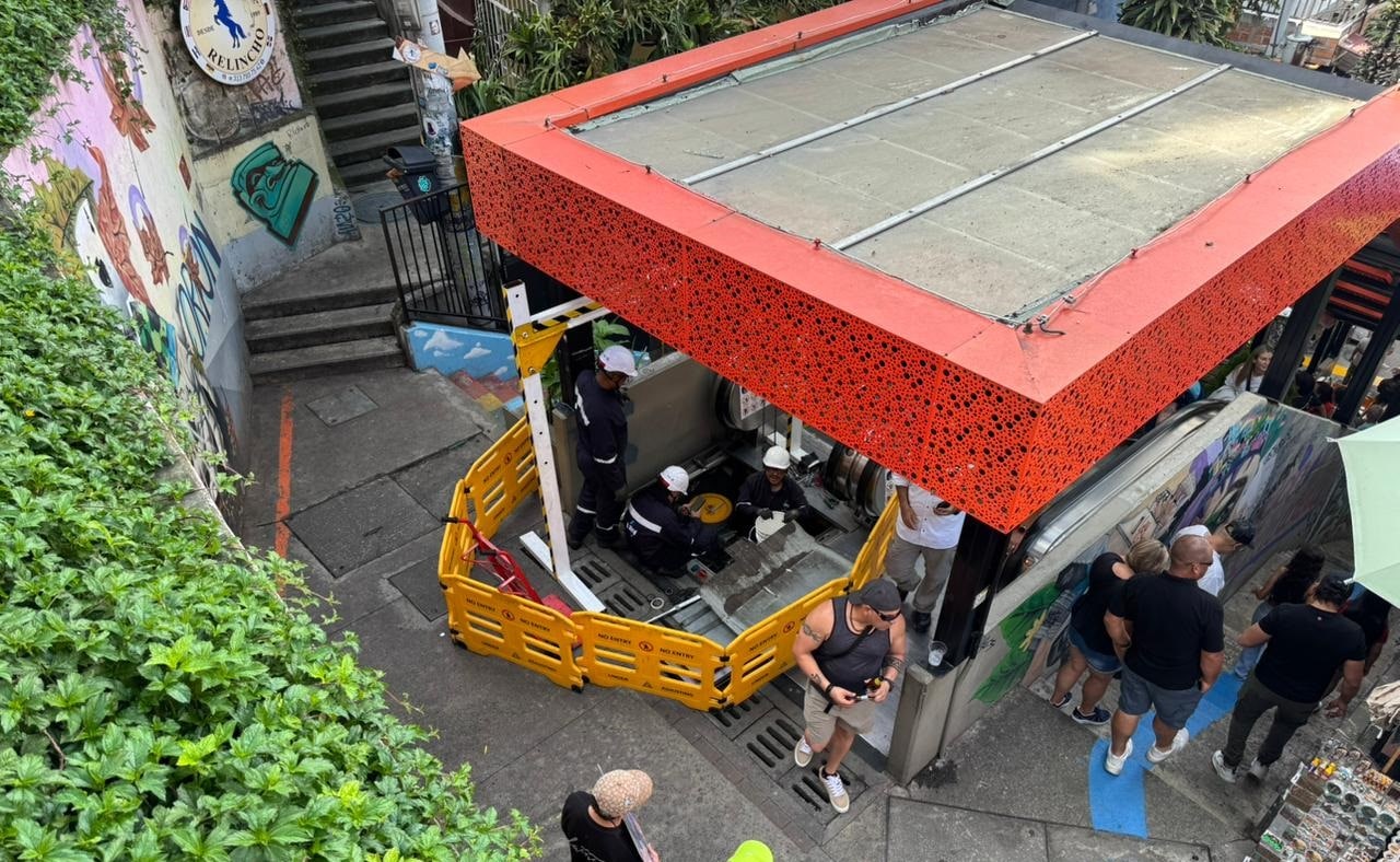 Este mes inicia el mantenimiento de las escaleras eléctricas de la comuna 13